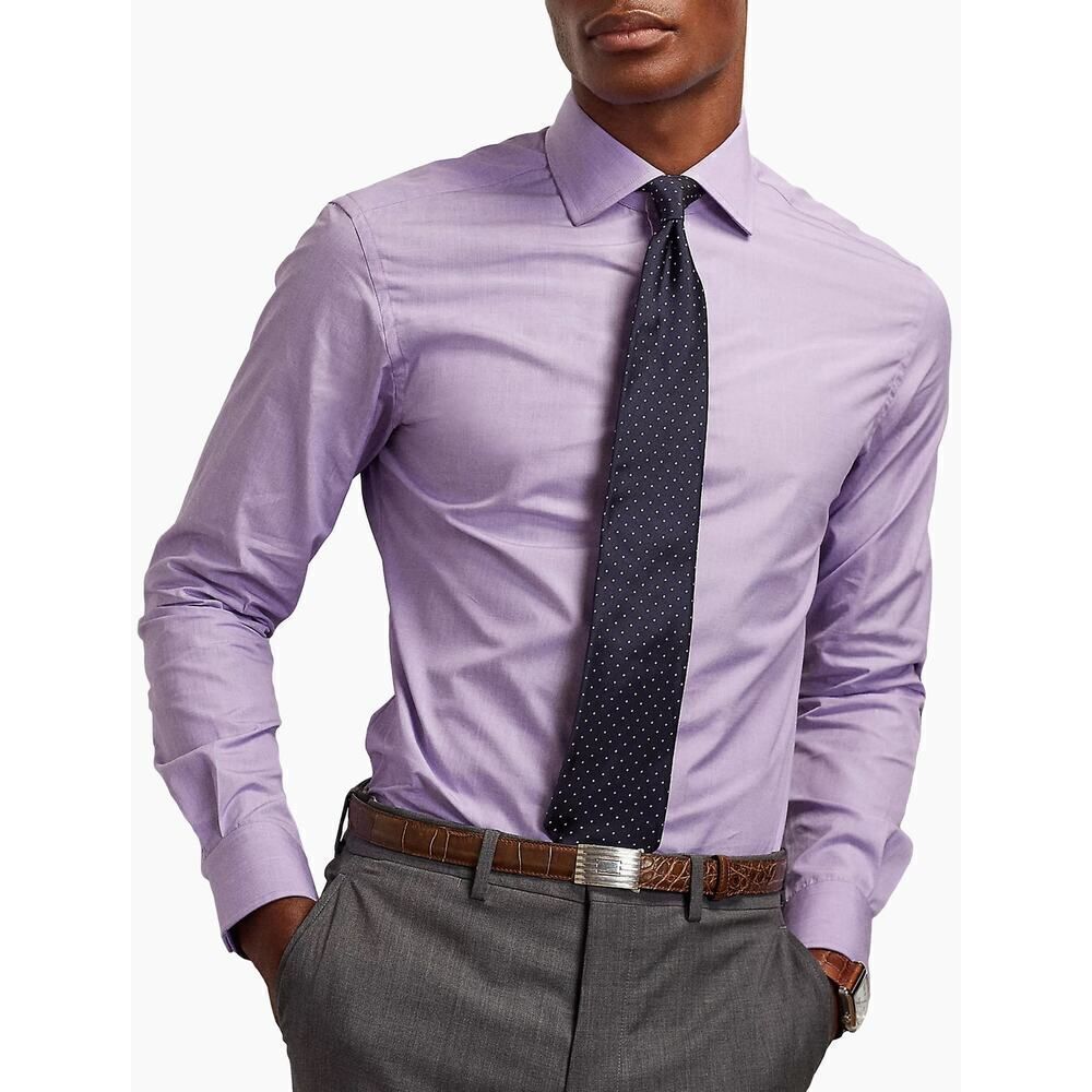 RALPH LAUREN PURPLE LABEL MENS BUTTON DOWN COTTON SHIRT SIZE 16